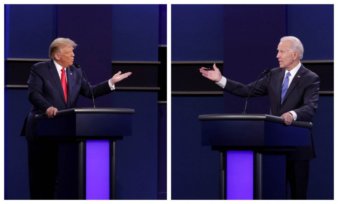 trump vs biden tijesno