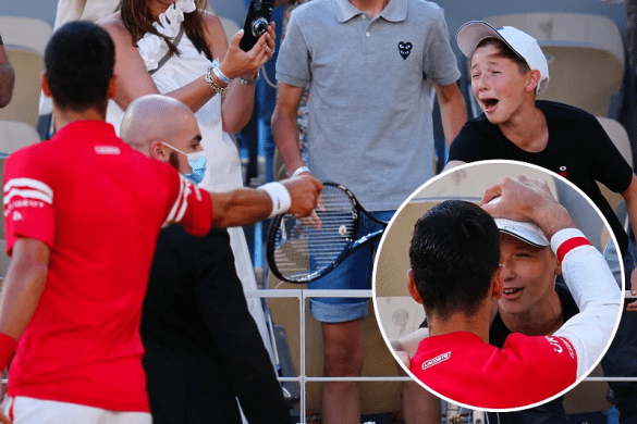 novak reket dječak rolan garos 2021