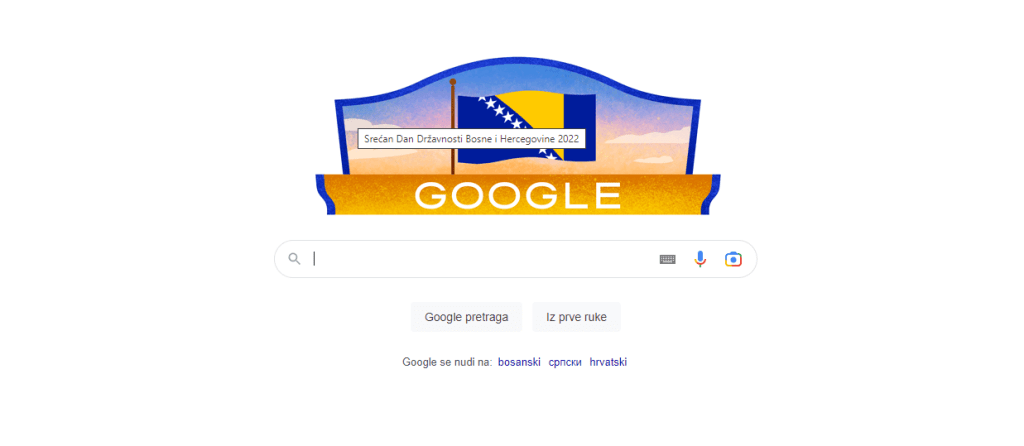 google čestitao dan državnosti bih