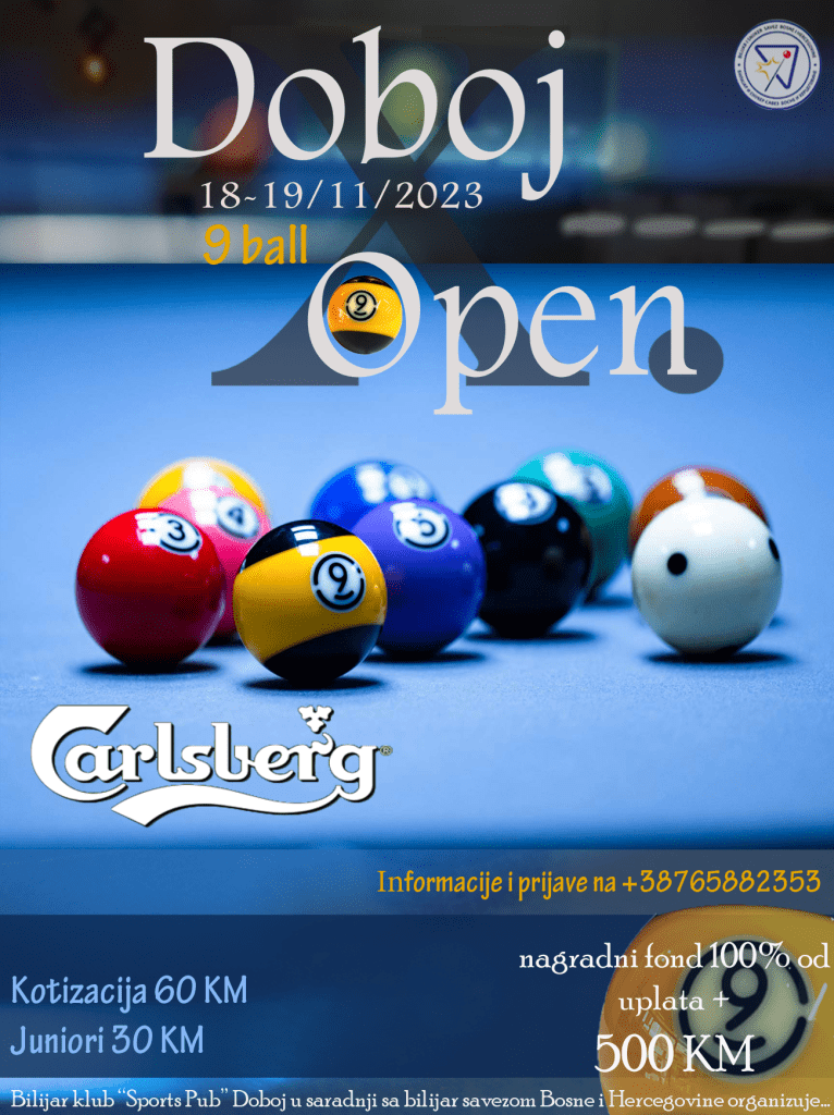 Carlsberg Doboj open 2023 bilijar