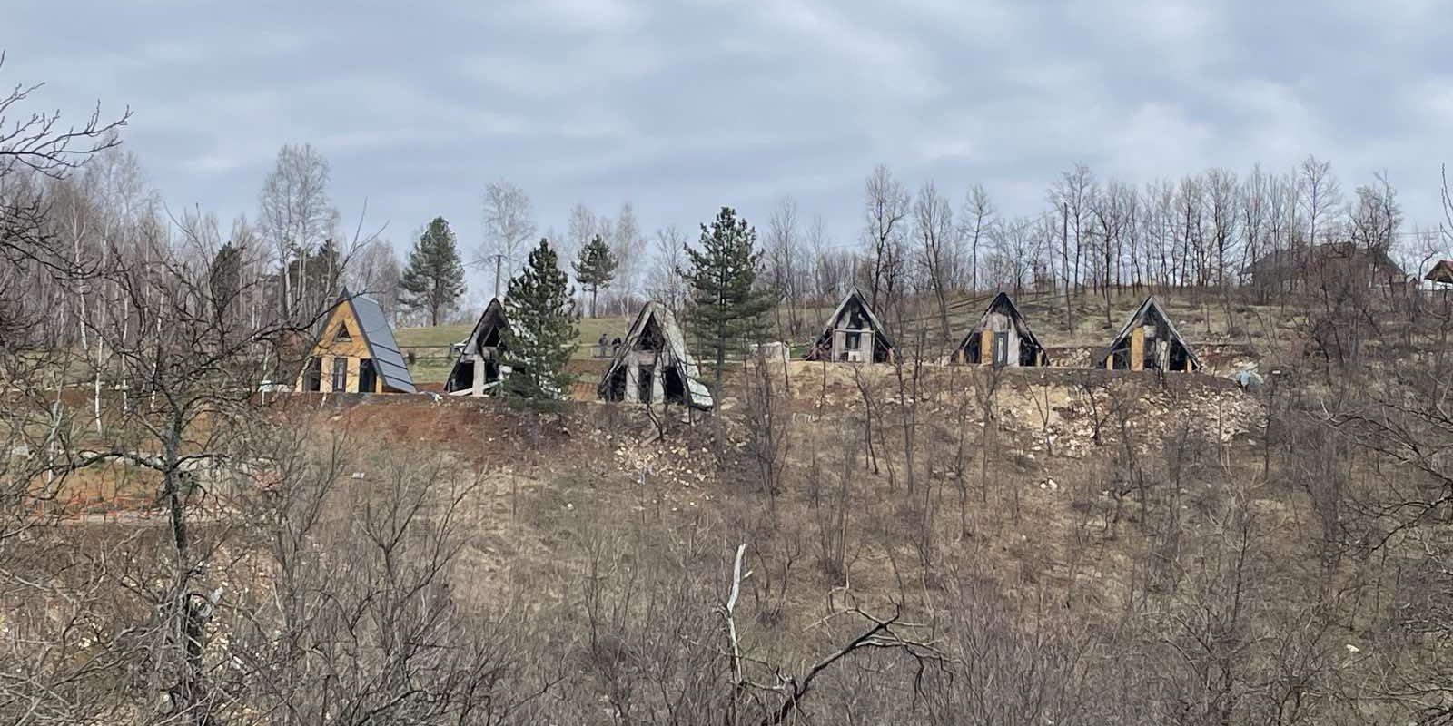 požar bungalovsko naselje stator okolišta