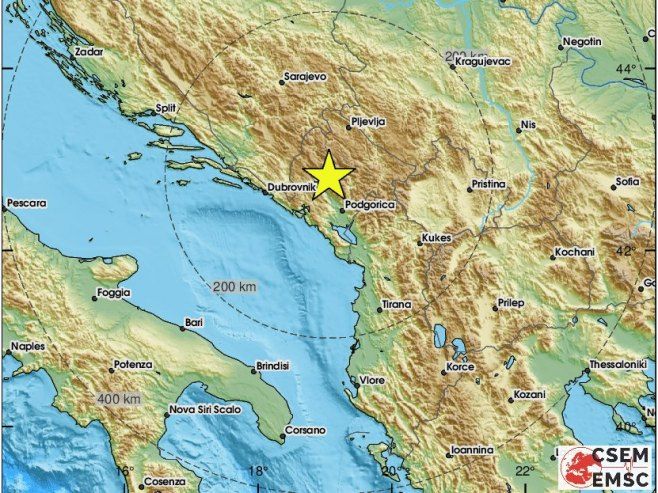 Zemljotres u Crnoj Gori