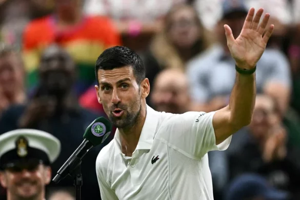 Novak i navijači na vimbldonu