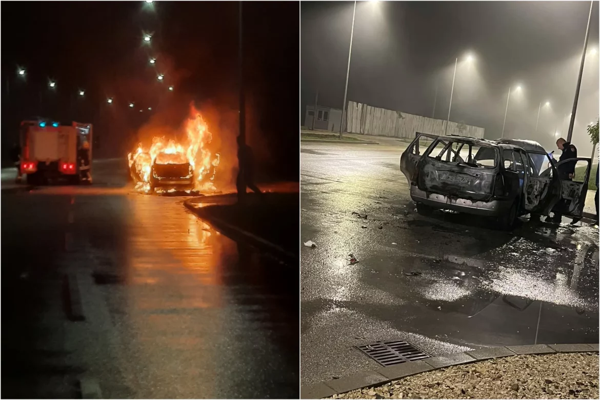 doboj izgorio automobil