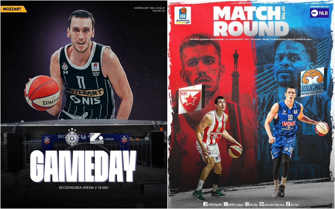 ABA PARTIZAN ZADAR ZVEZDA BUDUĆNOST