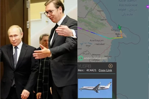 aleksandar Vučić let za Moskvu