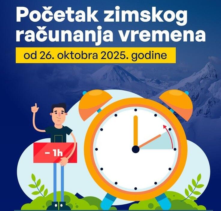 zimsko računanje vremena 2025