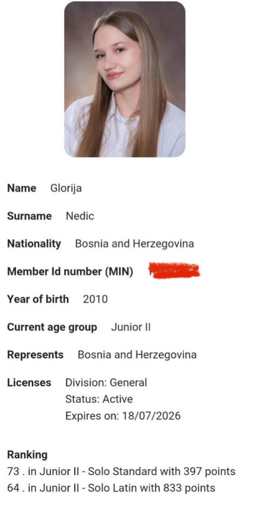 Glorija Nedić 2025