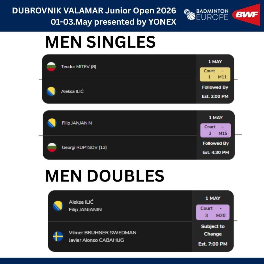 DOBOJ badminton valamar dubrovnik
